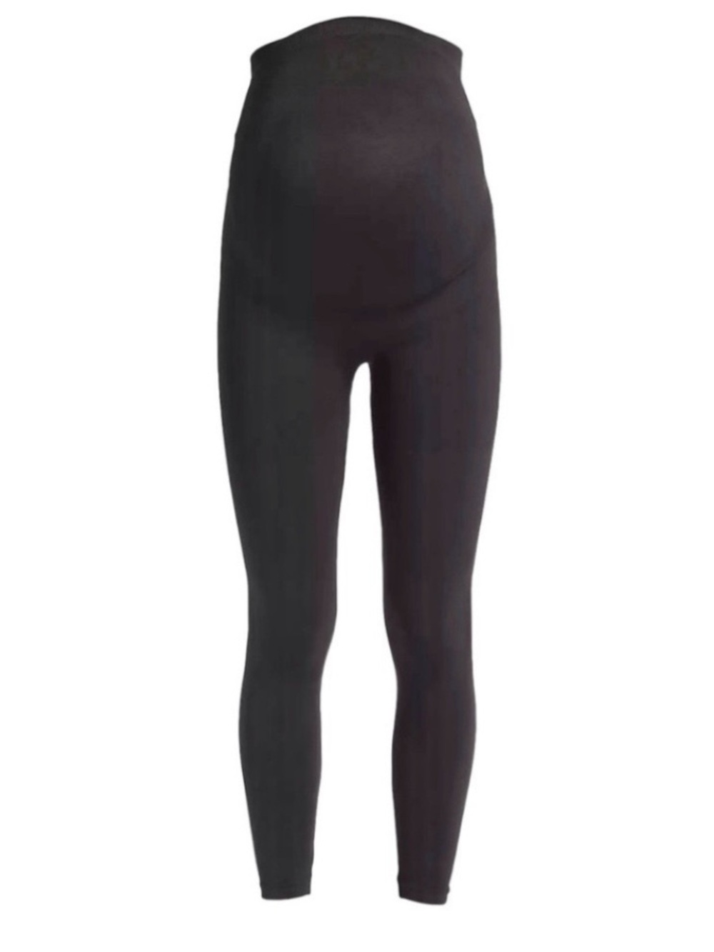 BLANQI Everyday Maternity Legging Black Knit Large Seamless Belly Support Casual